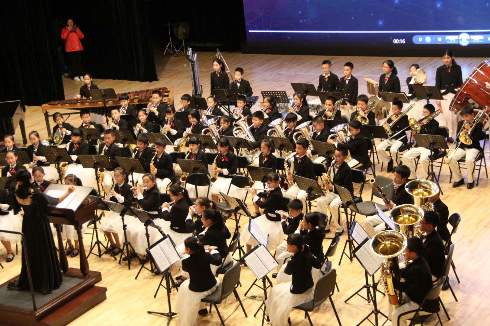 和平街一中和平街初中校区管乐团,民乐团,小学管乐团参加2019年朝阳区
